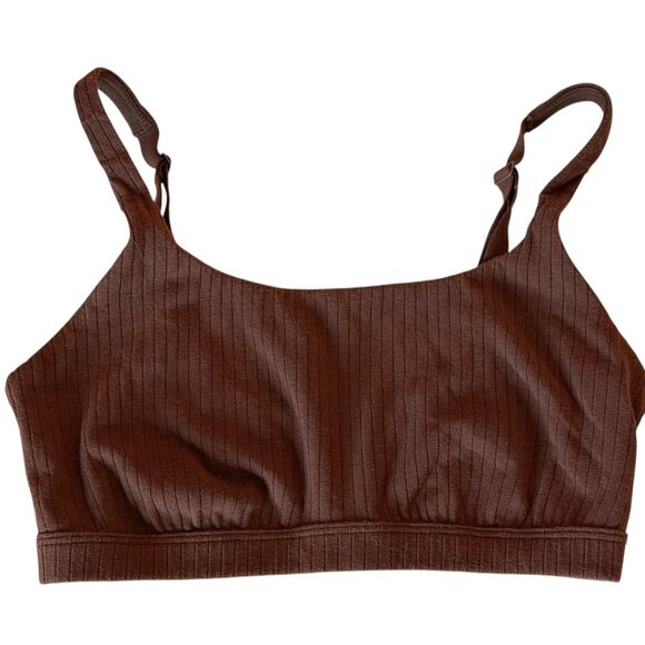 Knix Rib Scoop Bralette Bra Espresso Limited Edition Brown S - Picture 5 of 8